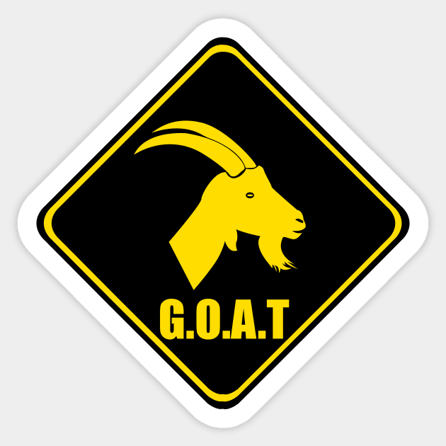 G.O.A.T v2 Sticker by DanielCostaart